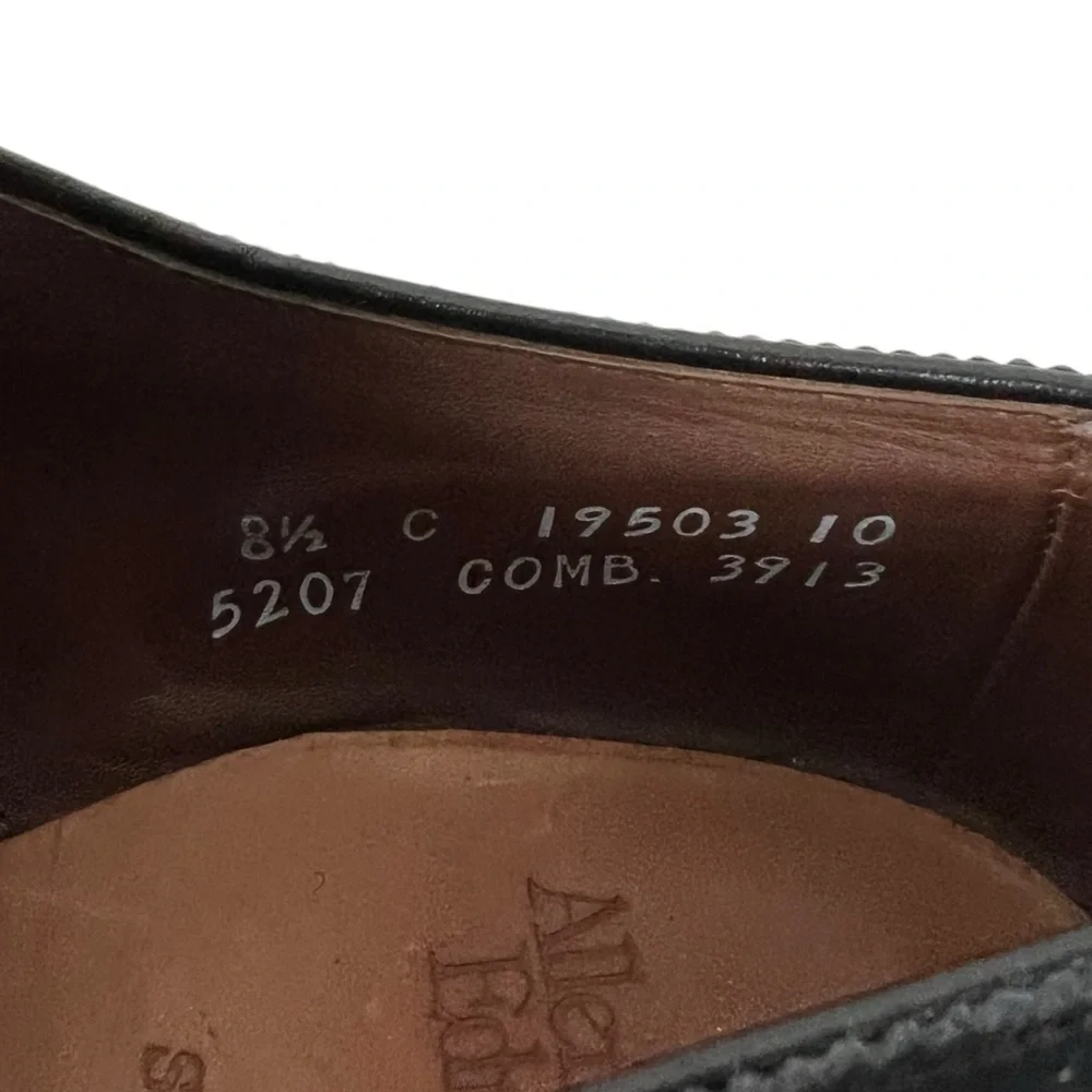 Allen Edmonds Sanford Black Cap Toe Oxford Dress Shoes 8.5 C Casual Formal